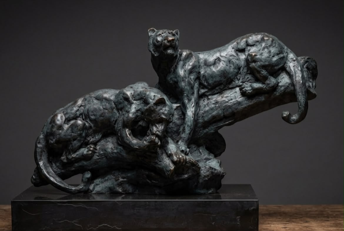 Bronze sculpture of "Tiger"